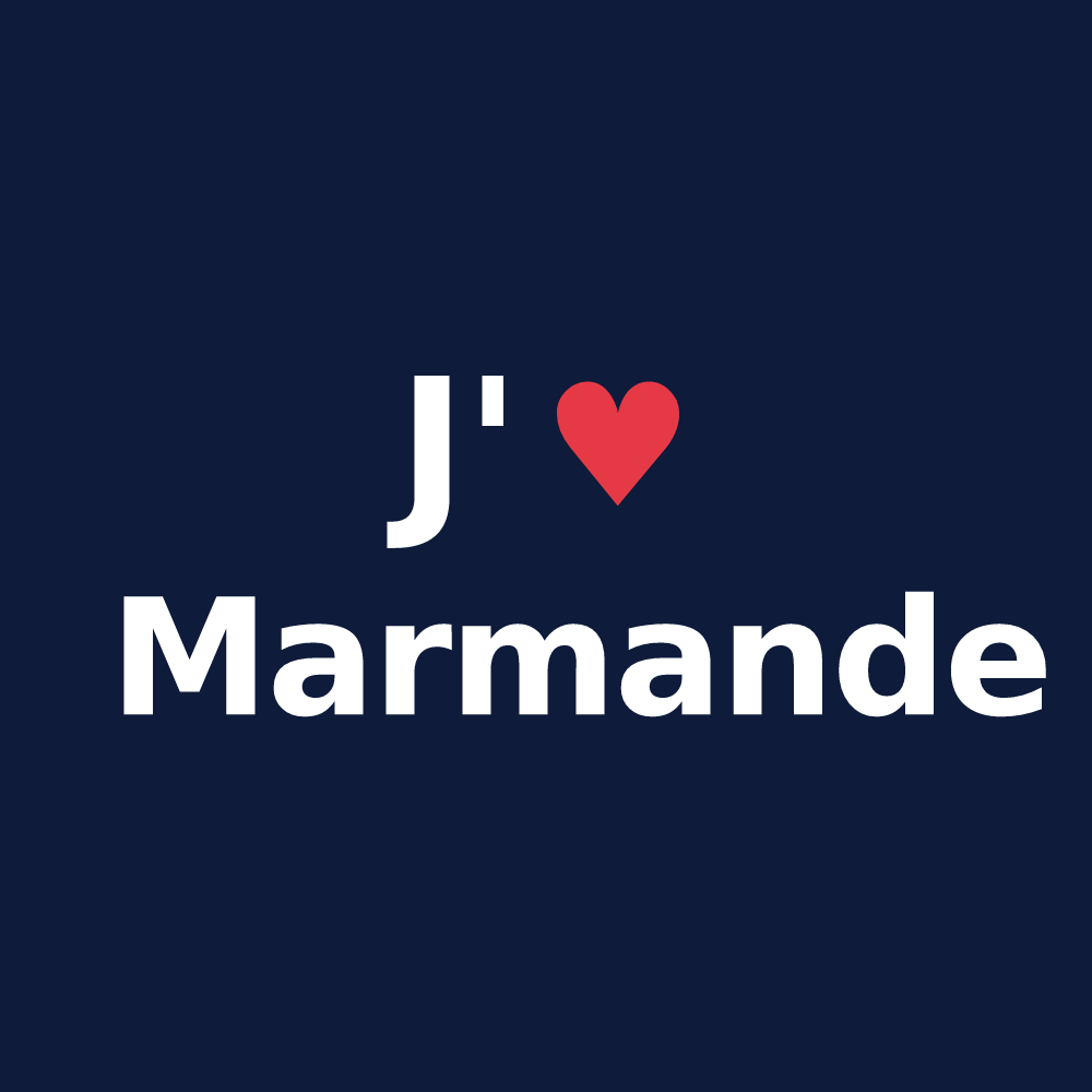 T-shirt personnalisé Marmande — design J'aime Marmande