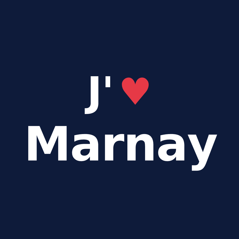 T-shirt personnalisé Marnay — design J'aime Marnay