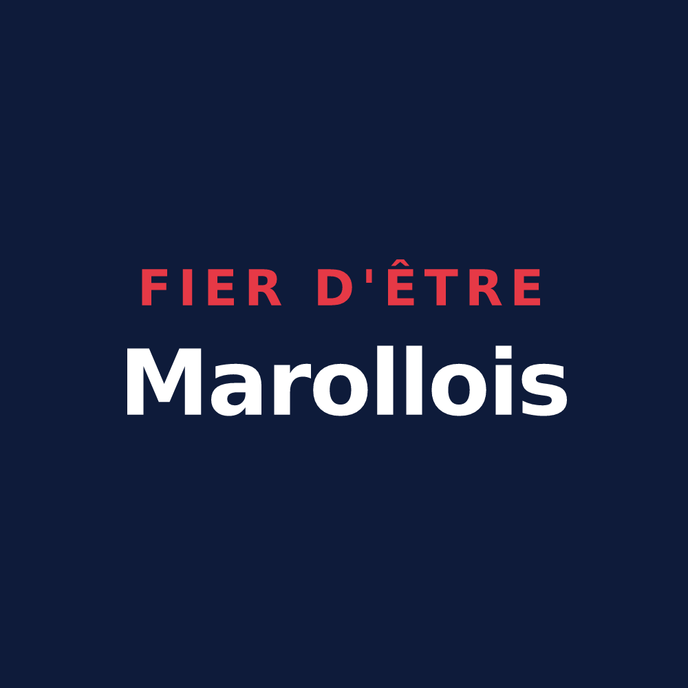 T-shirt « Fier d'être Marollois » — design pour Marolles-sous-Lignières