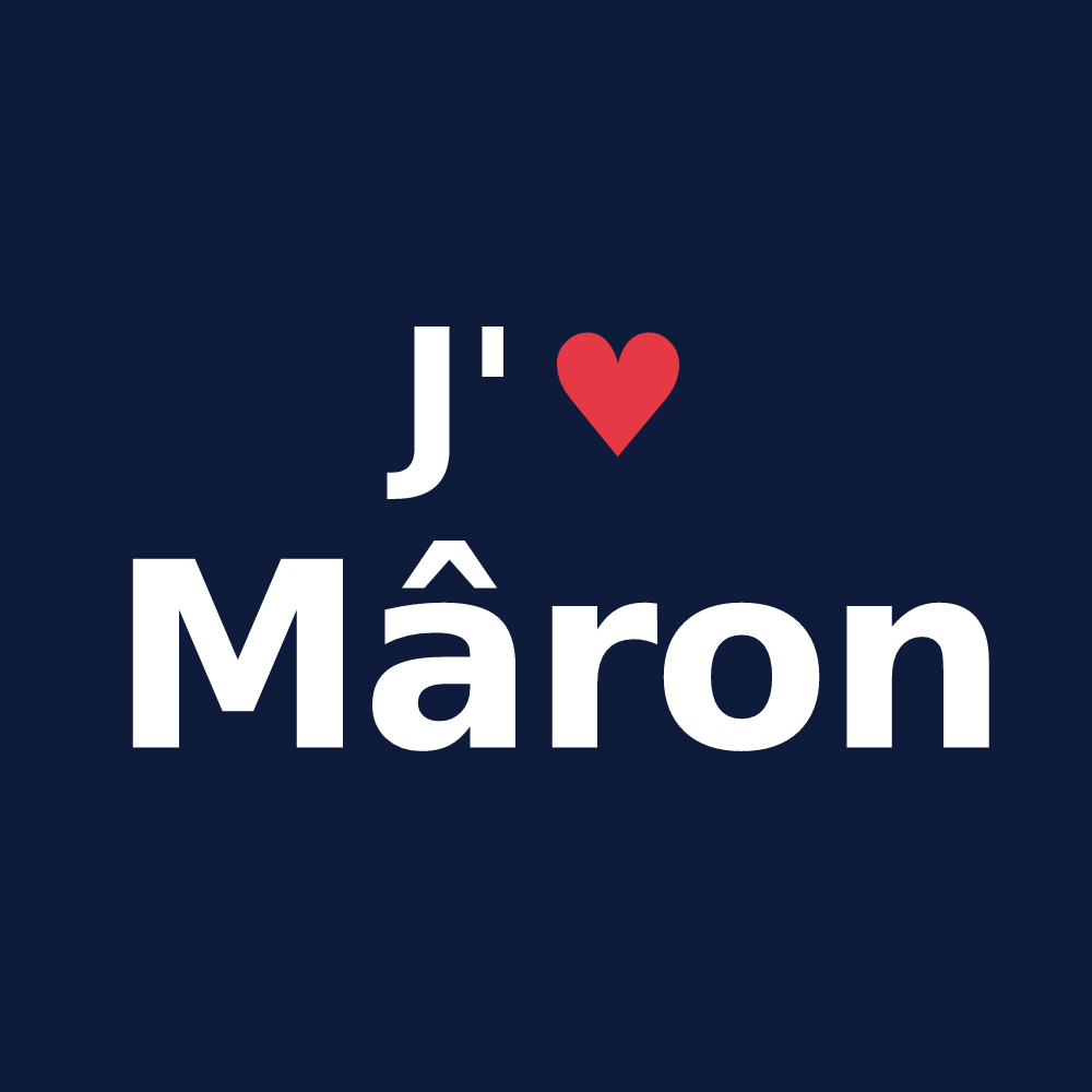 T-shirt personnalisé Mâron — design J'aime Mâron