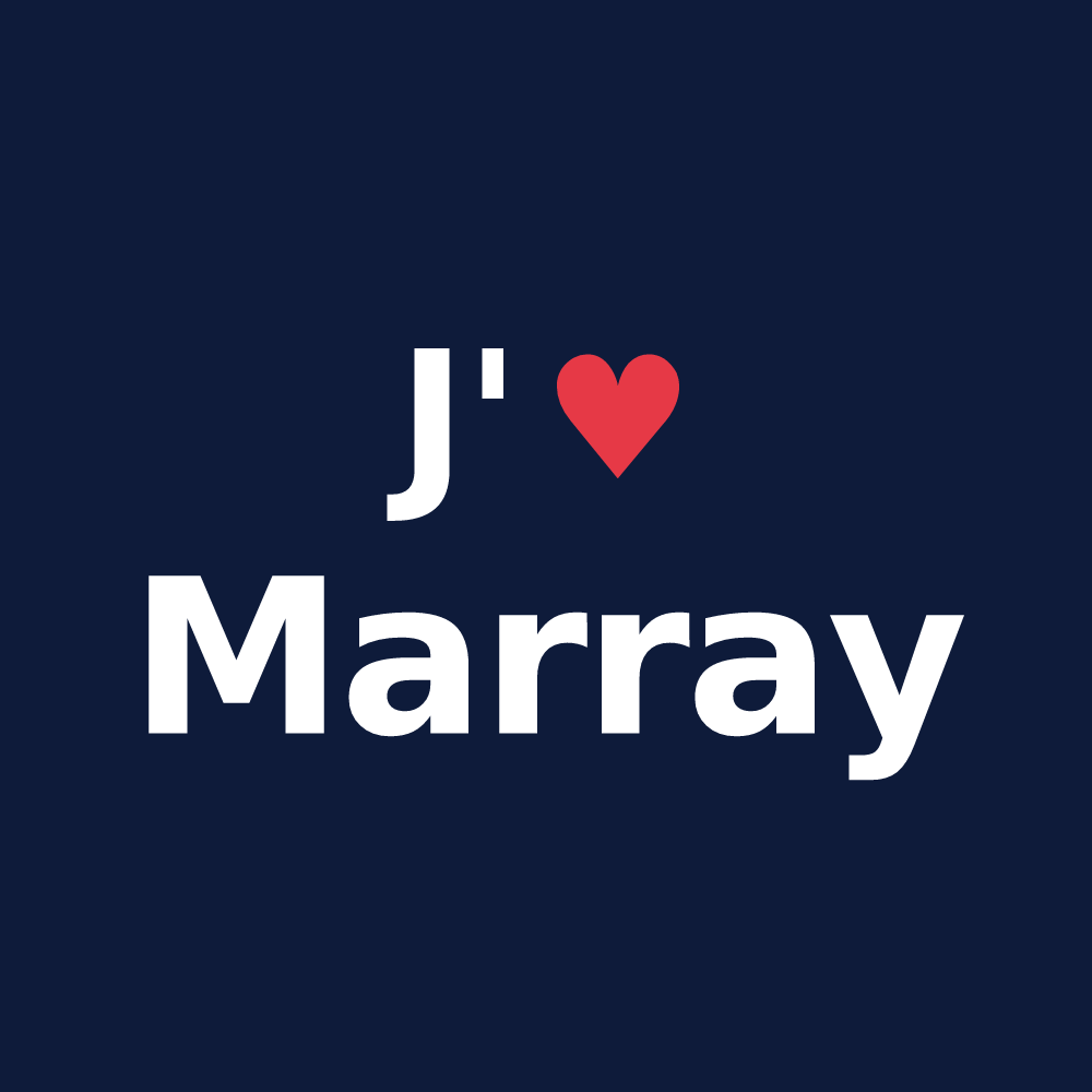 T-shirt personnalisé Marray — design J'aime Marray