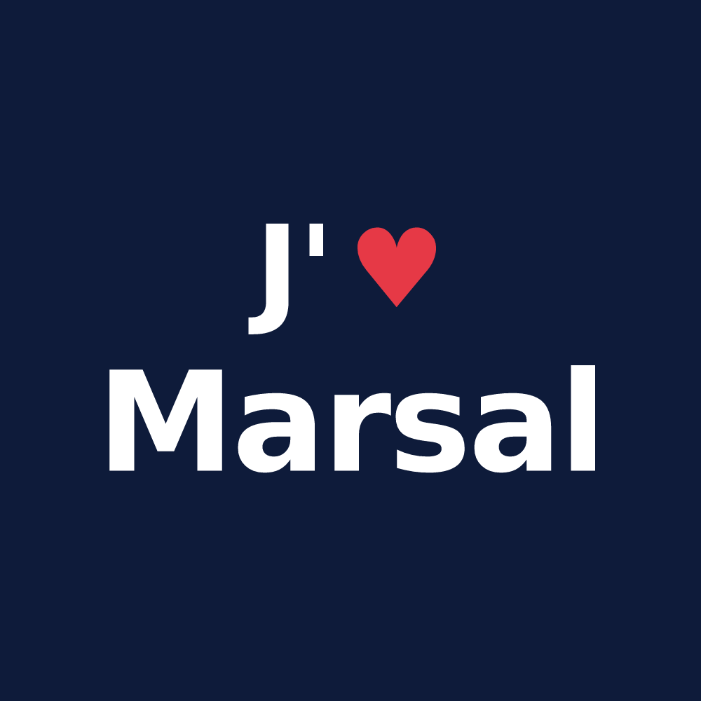 T-shirt personnalisé Marsal — design J'aime Marsal