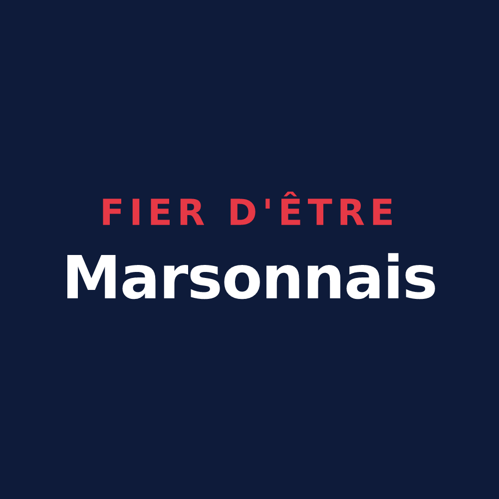 T-shirt « Fier d'être Marsonnais » — design pour Marson-sur-Barboure
