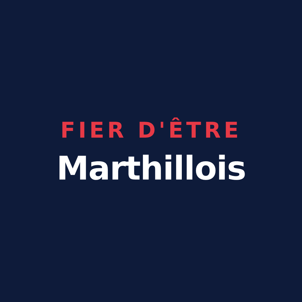 T-shirt « Fier d'être Marthillois » — design pour Marthille