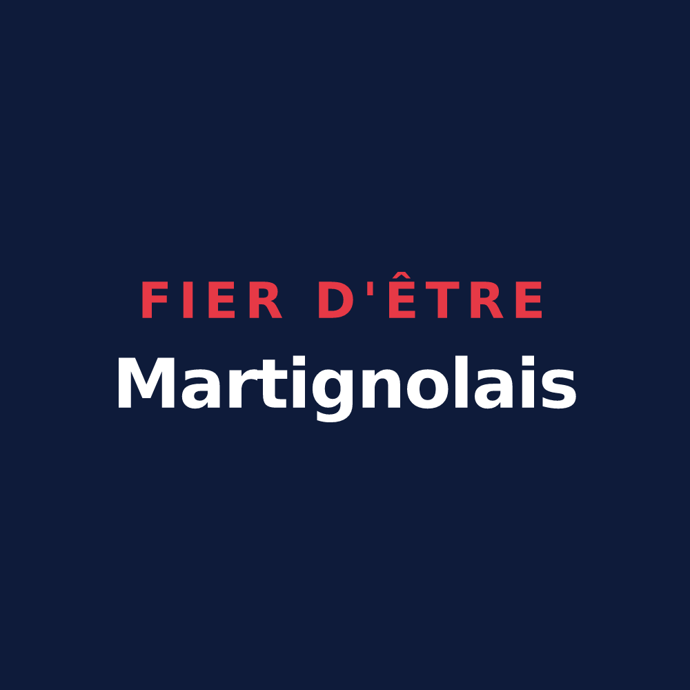 T-shirt « Fier d'être Martignolais » — design pour Martigné-Ferchaud