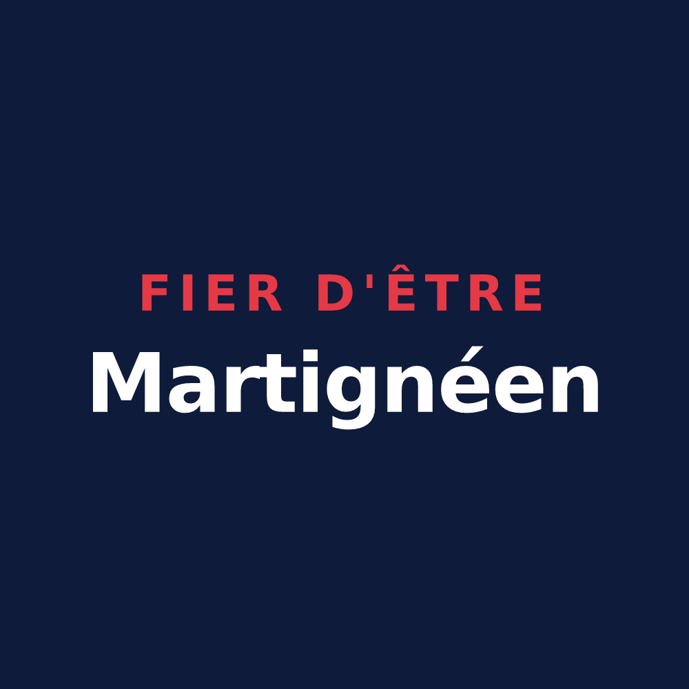 T-shirt « Fier d'être Martignéen » — design pour Martigné-sur-Mayenne