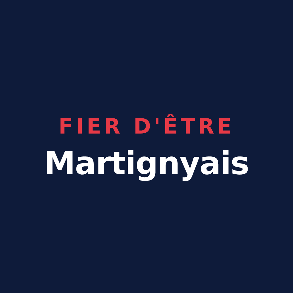 T-shirt « Fier d'être Martignyais » — design pour Martigny