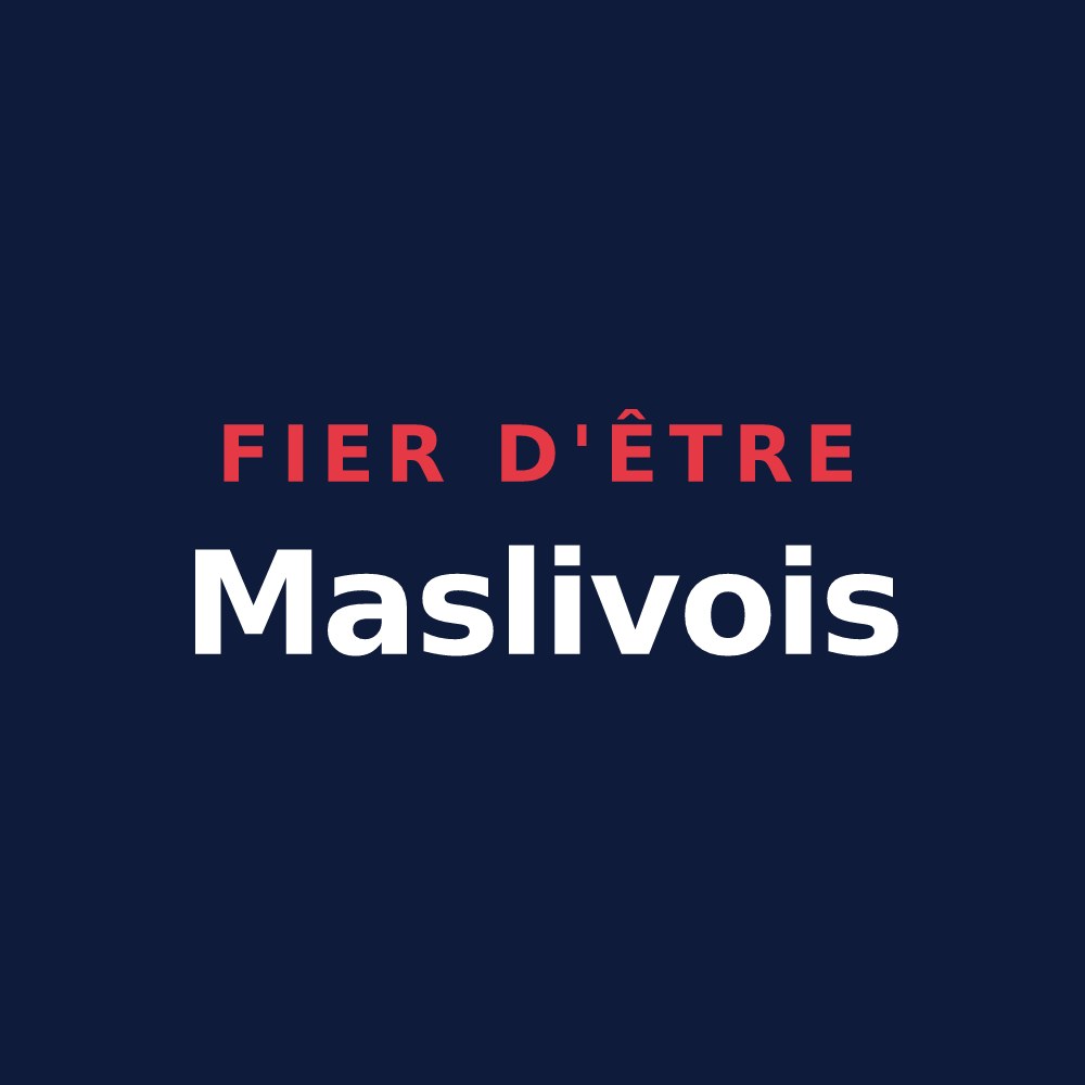 T-shirt « Fier d'être Maslivois » — design pour Maslives