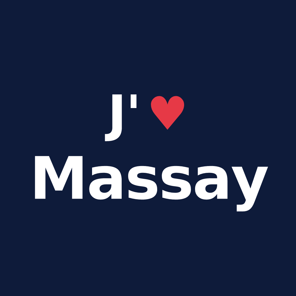 T-shirt personnalisé Massay — design J'aime Massay