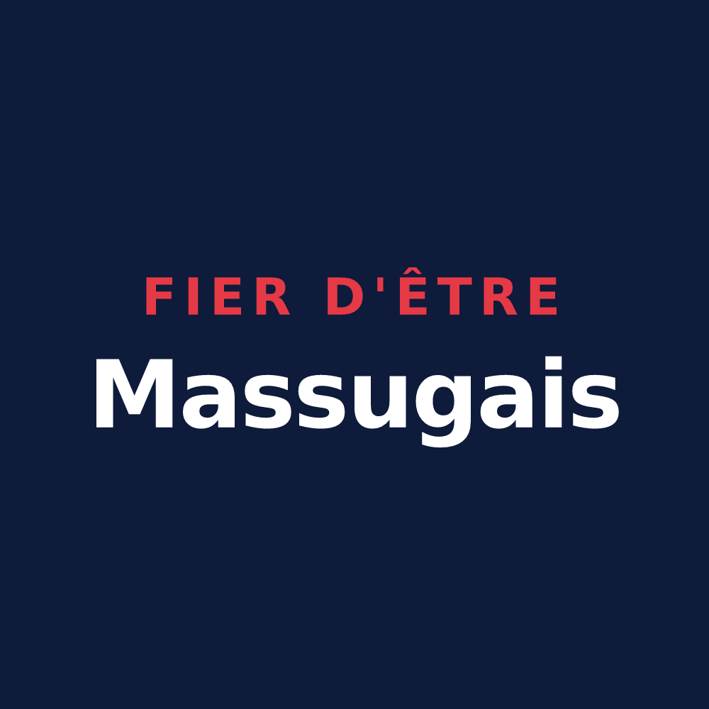 T-shirt « Fier d'être Massugais » — design pour Massugas
