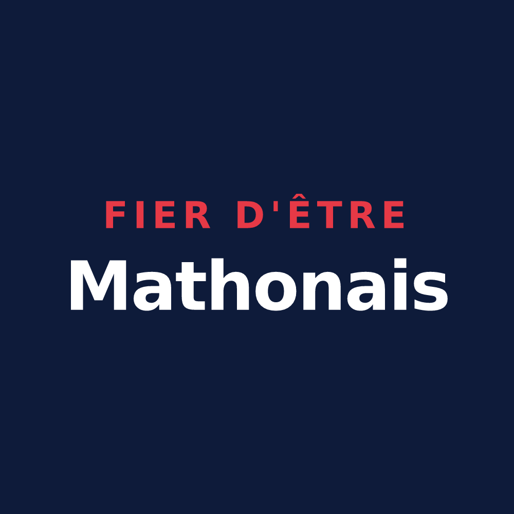 T-shirt « Fier d'être Mathonais » — design pour Mathons