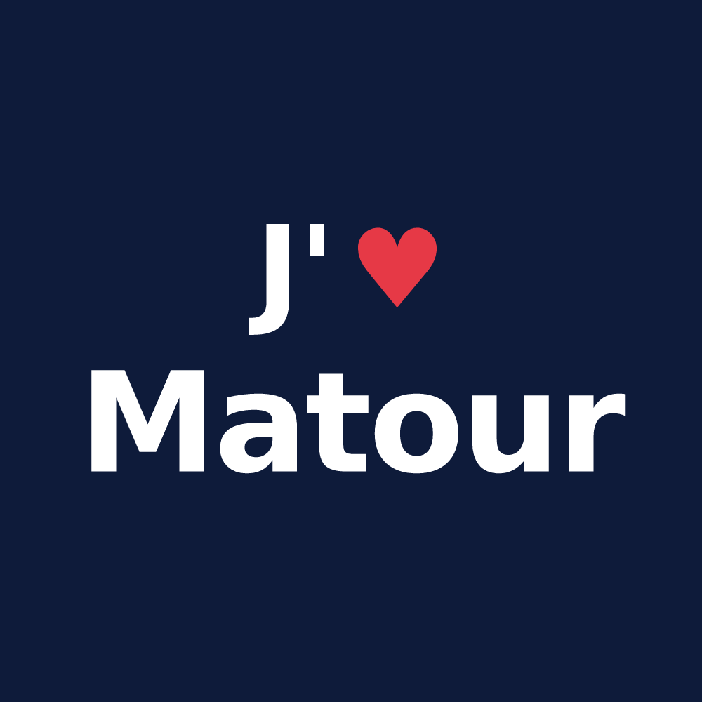 T-shirt personnalisé Matour — design J'aime Matour
