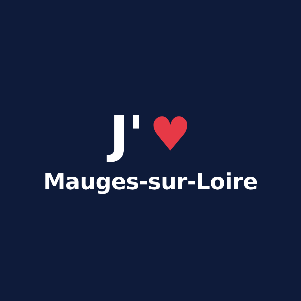 T-shirt personnalisé Mauges-sur-Loire — design J'aime Mauges-sur-Loire