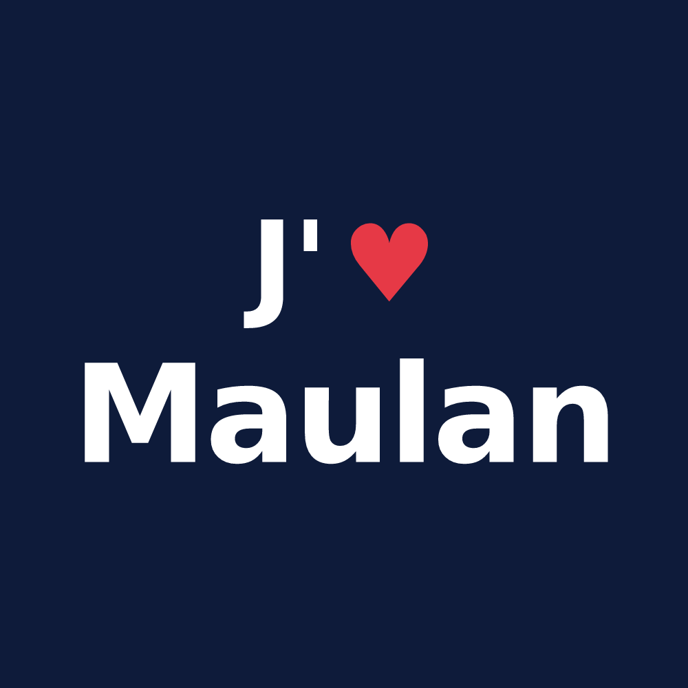T-shirt personnalisé Maulan — design J'aime Maulan