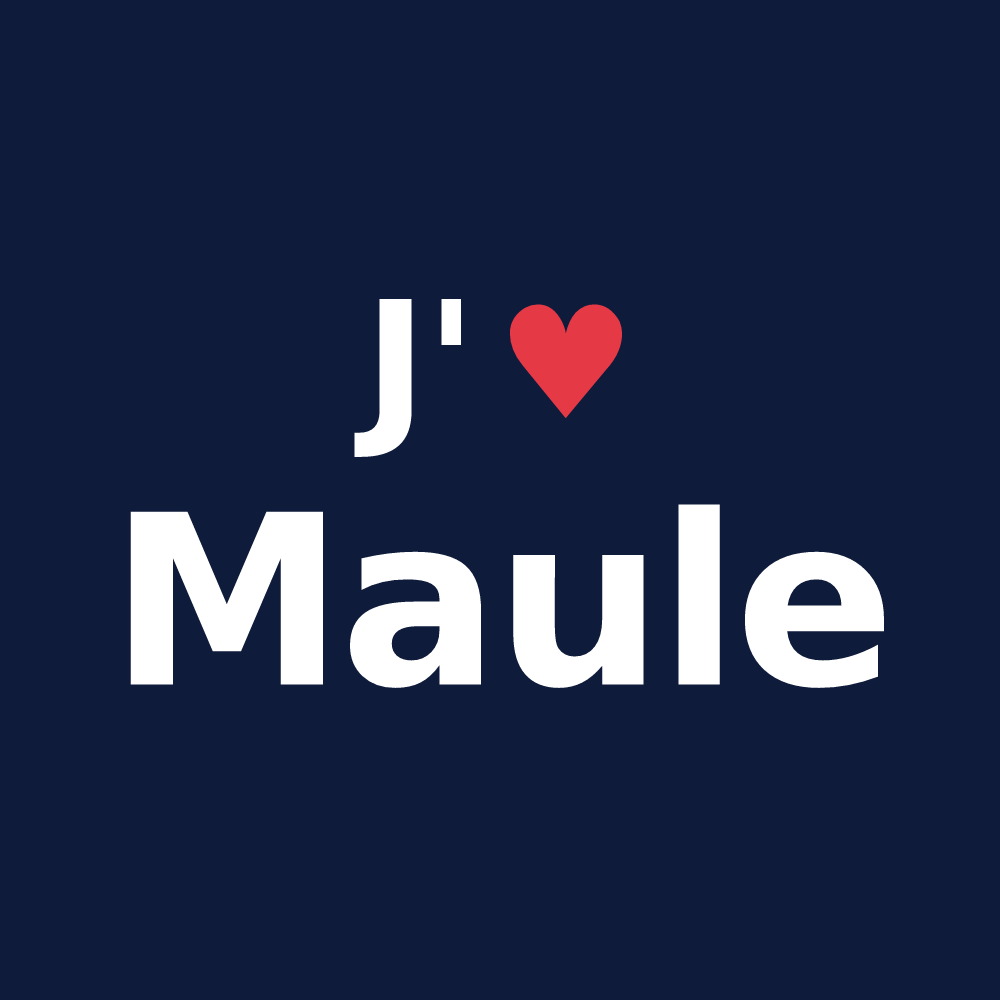 T-shirt personnalisé Maule — design J'aime Maule