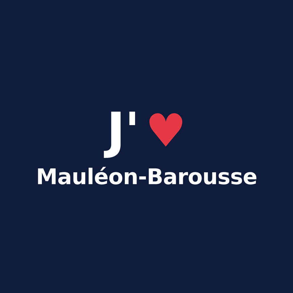 T-shirt personnalisé Mauléon-Barousse — design J'aime Mauléon-Barousse