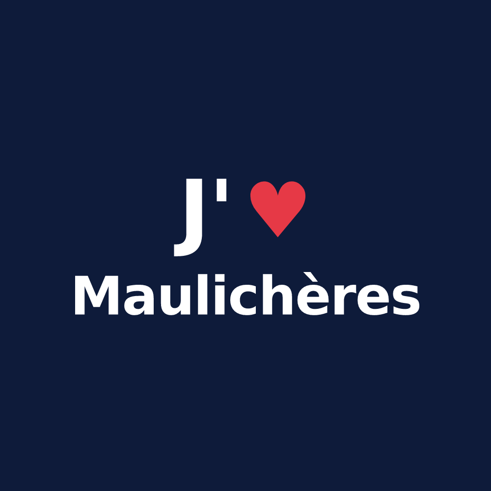 T-shirt personnalisé Maulichères — design J'aime Maulichères