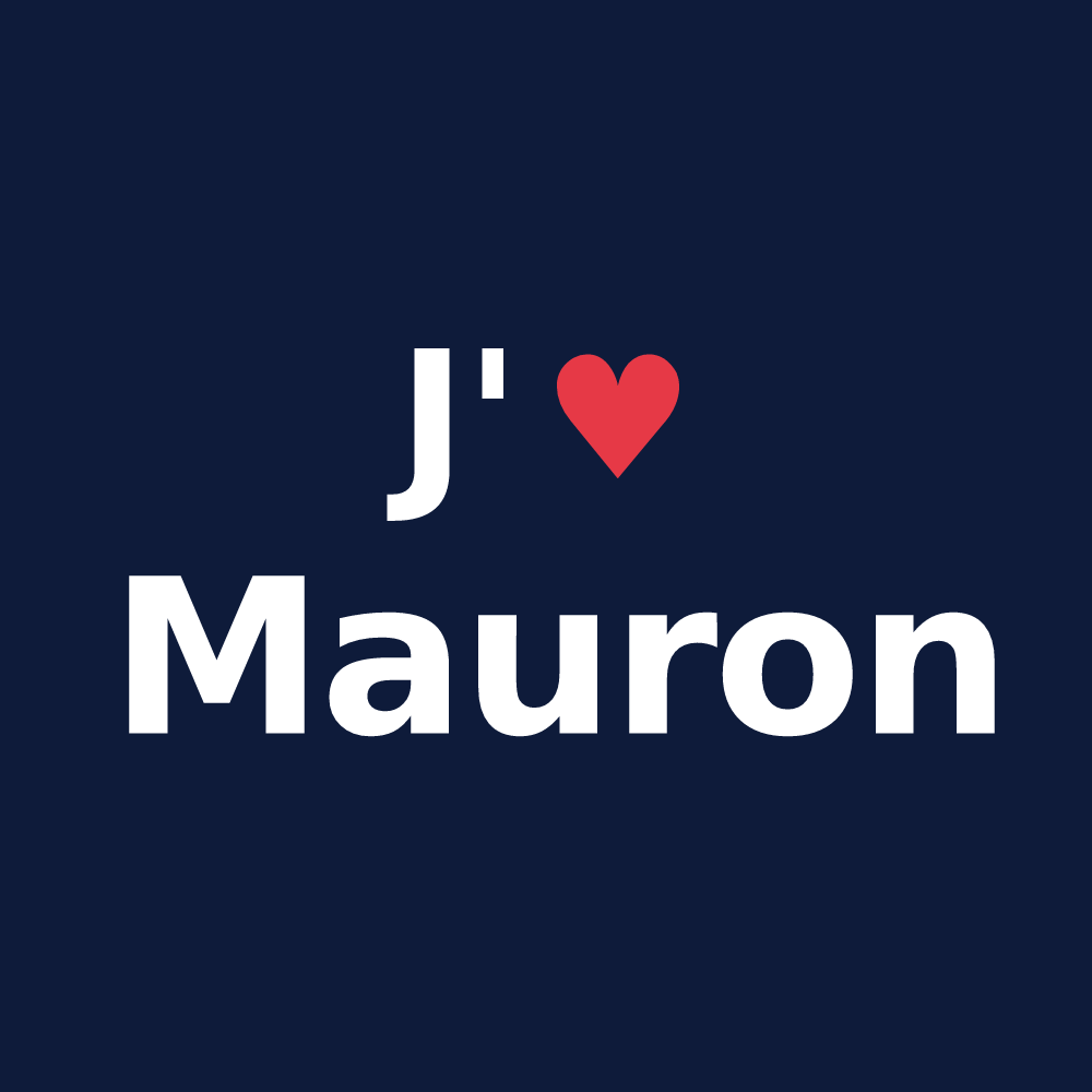 T-shirt personnalisé Mauron — design J'aime Mauron