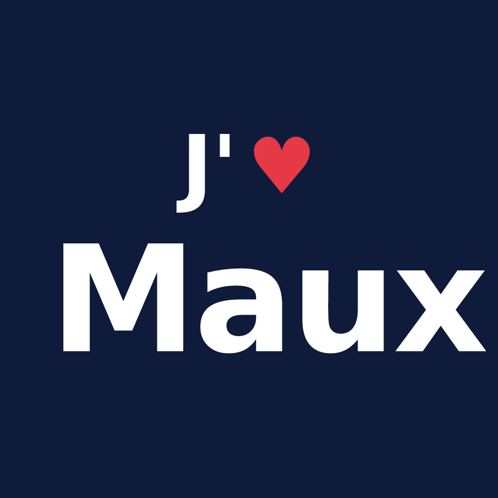 T-shirt personnalisé Maux — design J'aime Maux