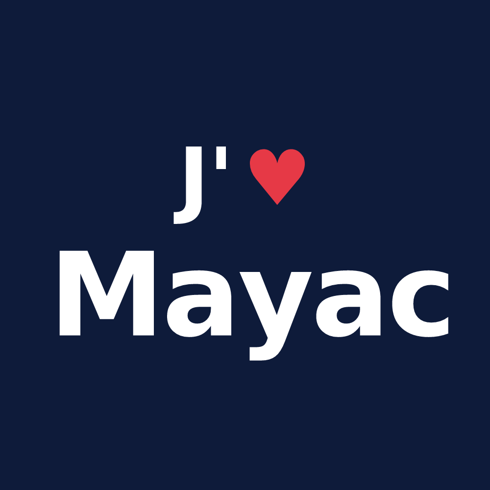 T-shirt personnalisé Mayac — design J'aime Mayac