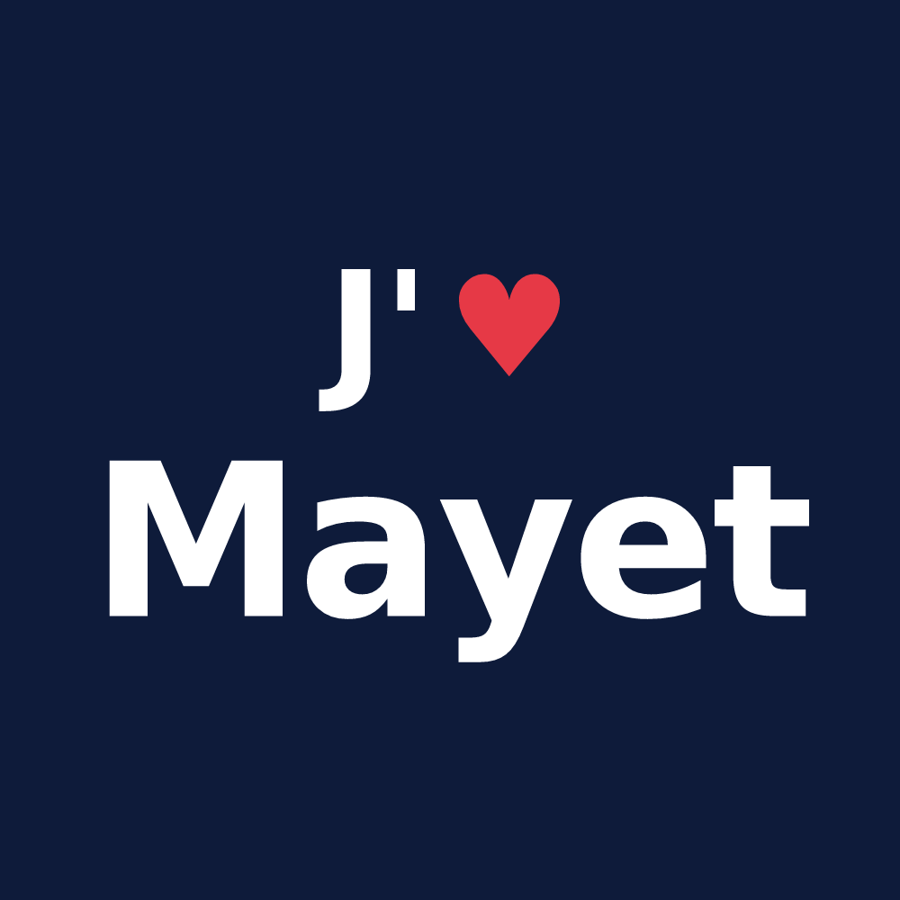 T-shirt personnalisé Mayet — design J'aime Mayet