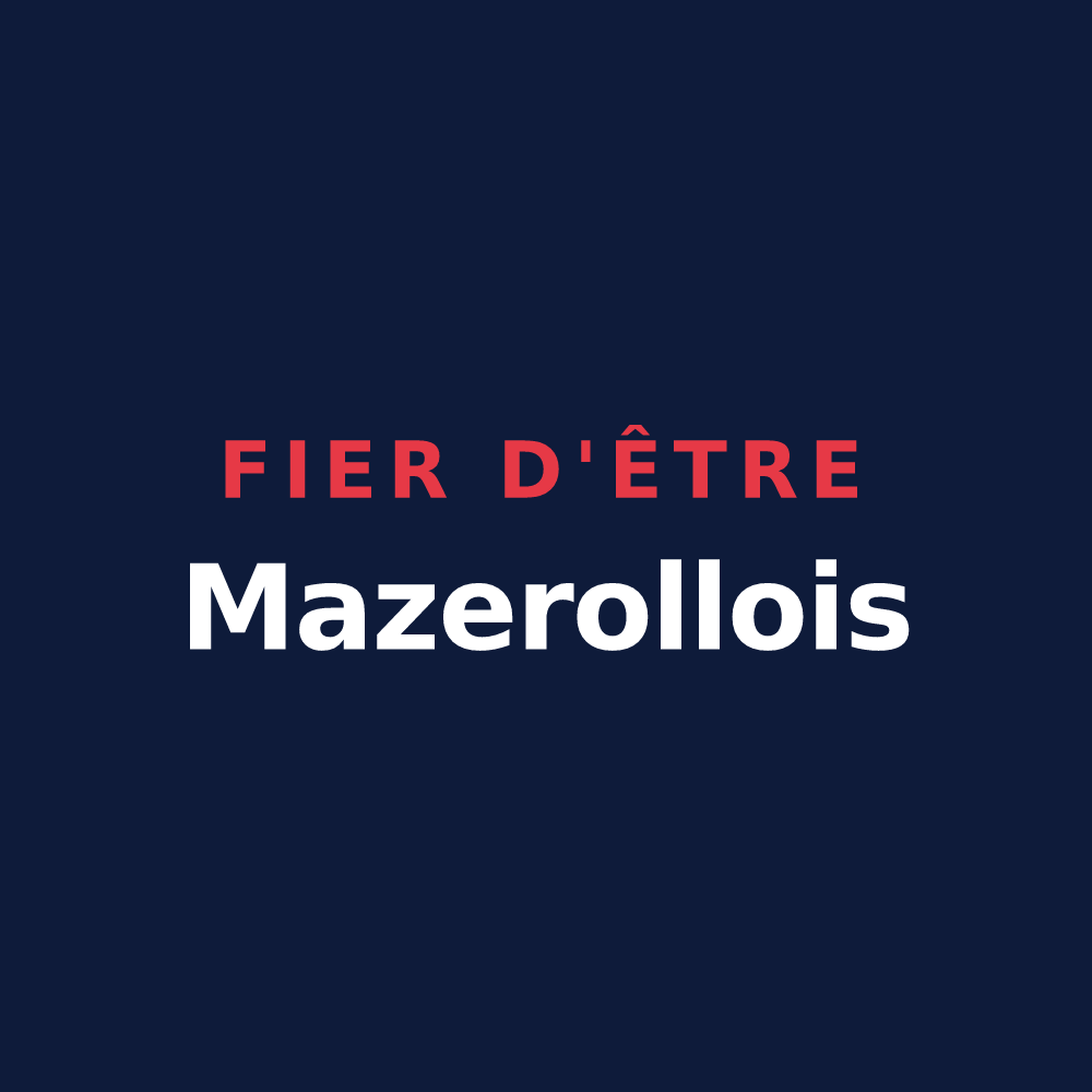 T-shirt « Fier d'être Mazerollois » — design pour Mazerolles
