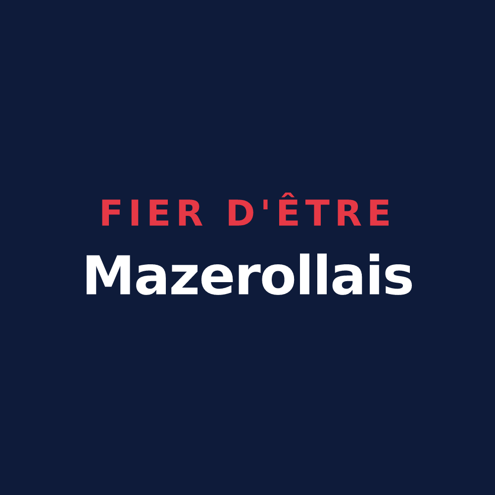 T-shirt « Fier d'être Mazerollais » — design pour Mazerolles-du-Razès