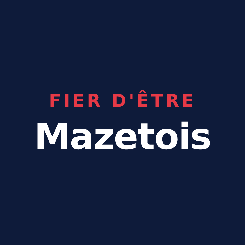 T-shirt « Fier d'être Mazetois » — design pour Mazet-Saint-Voy
