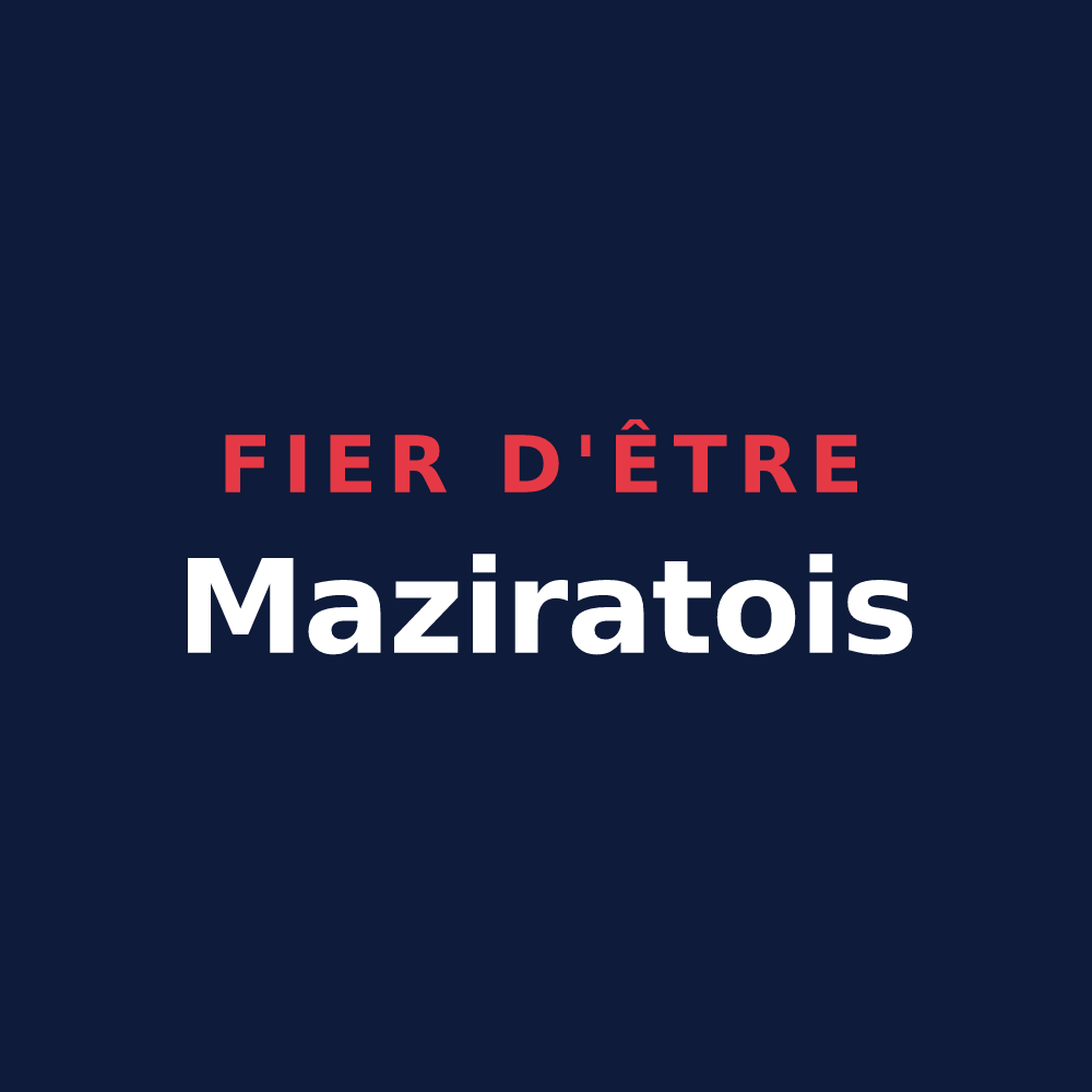 T-shirt « Fier d'être Maziratois » — design pour Mazirat