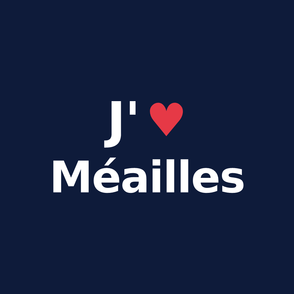 T-shirt personnalisé Méailles — design J'aime Méailles