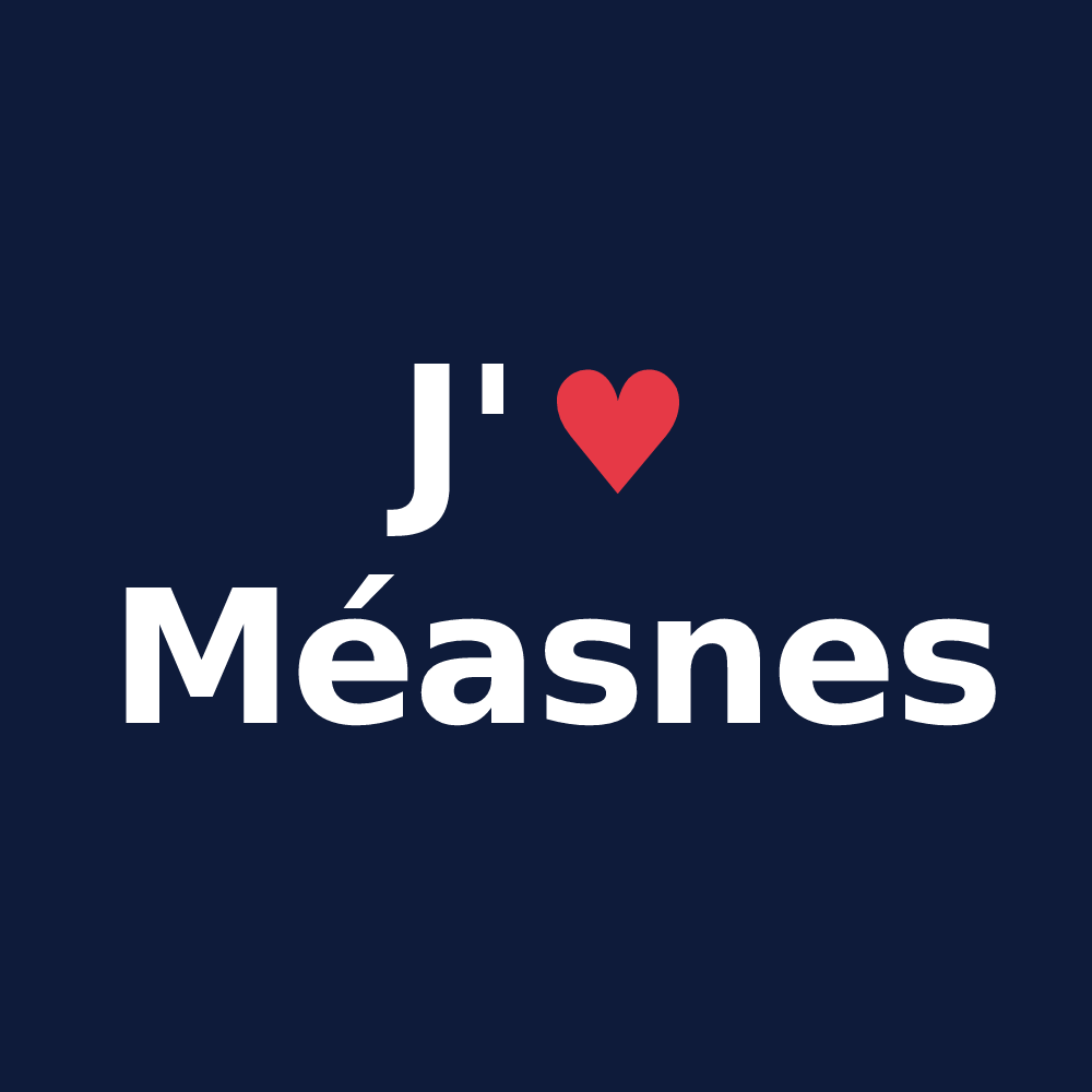 T-shirt personnalisé Méasnes — design J'aime Méasnes