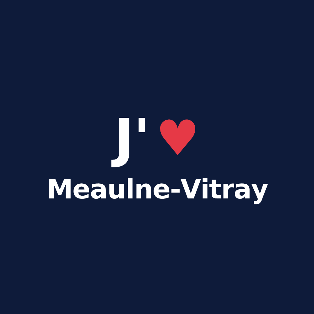 T-shirt personnalisé Meaulne-Vitray — design J'aime Meaulne-Vitray