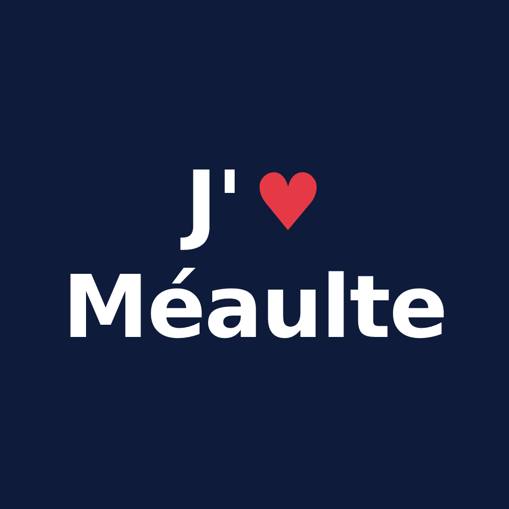 T-shirt personnalisé Méaulte — design J'aime Méaulte