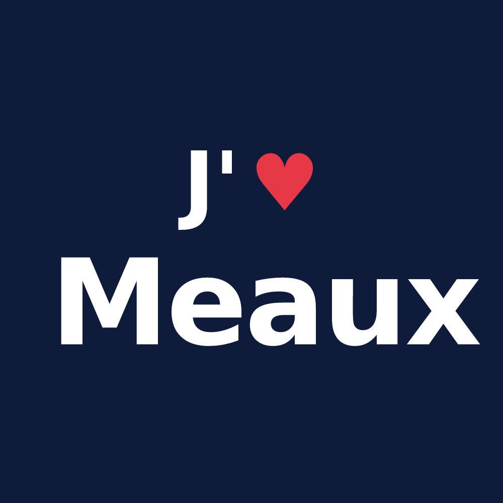 T-shirt personnalisé Meaux — design J'aime Meaux