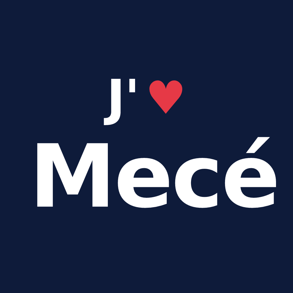 T-shirt personnalisé Mecé — design J'aime Mecé
