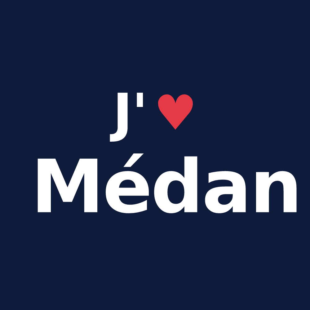 T-shirt personnalisé Médan — design J'aime Médan