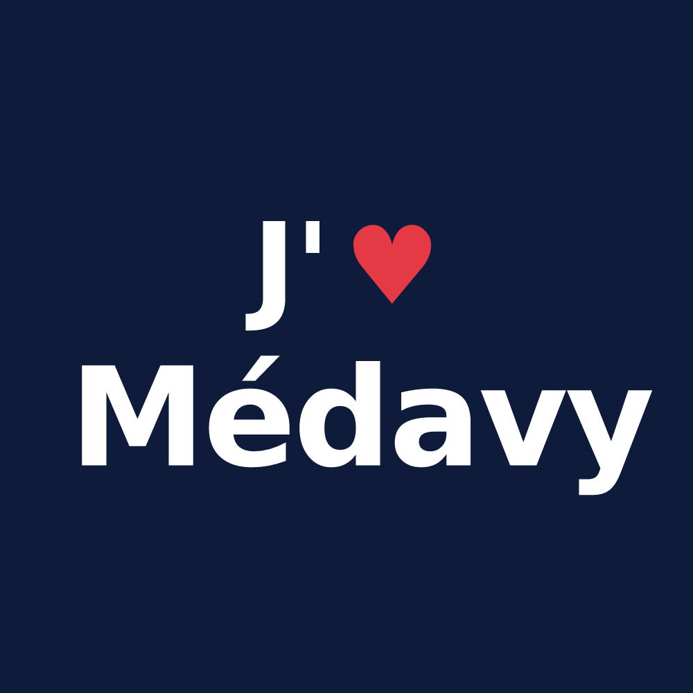 T-shirt personnalisé Médavy — design J'aime Médavy