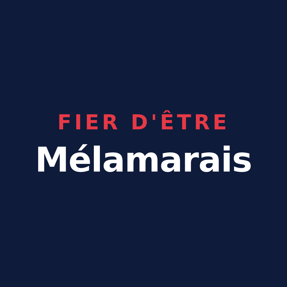 T-shirt « Fier d'être Mélamarais » — design pour Mélamare