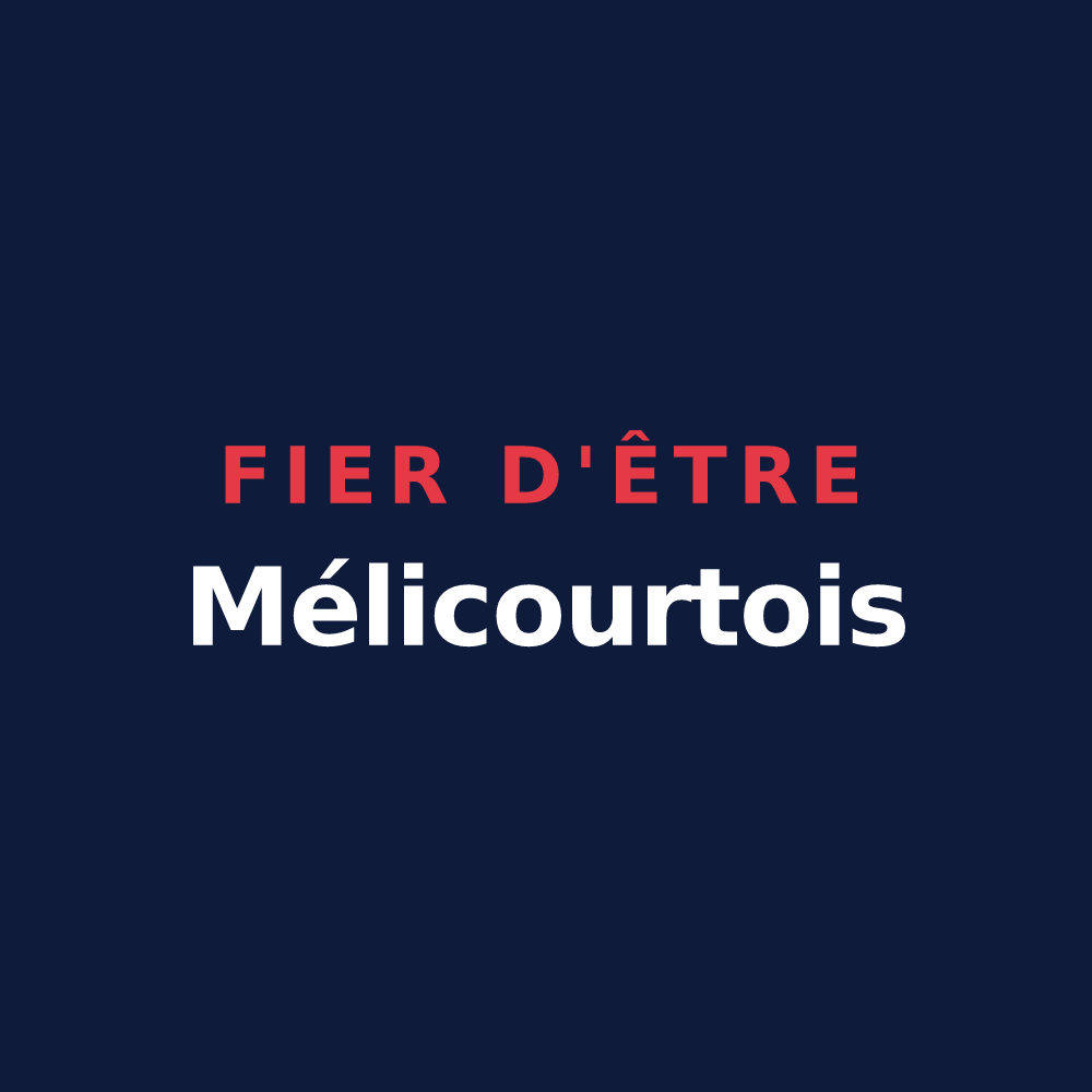 T-shirt « Fier d'être Mélicourtois » — design pour Mélicourt