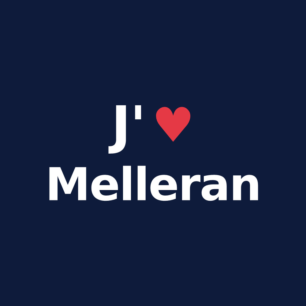 T-shirt personnalisé Melleran — design J'aime Melleran