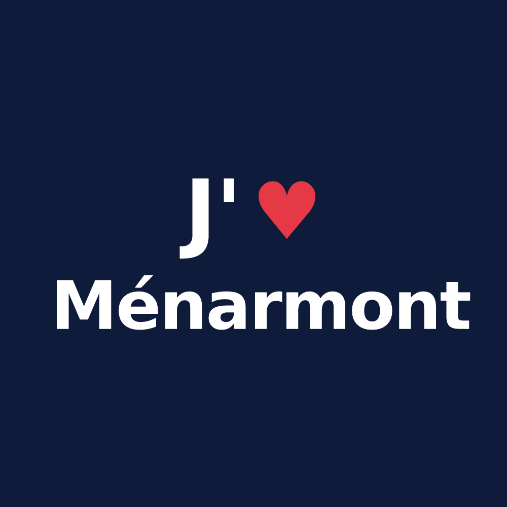 T-shirt personnalisé Ménarmont — design J'aime Ménarmont