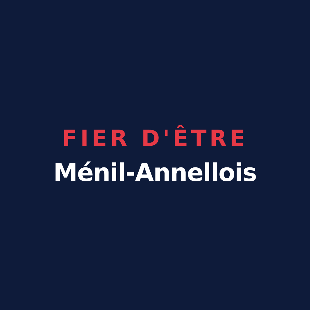 T-shirt « Fier d'être Ménil-Annellois » — design pour Ménil-Annelles