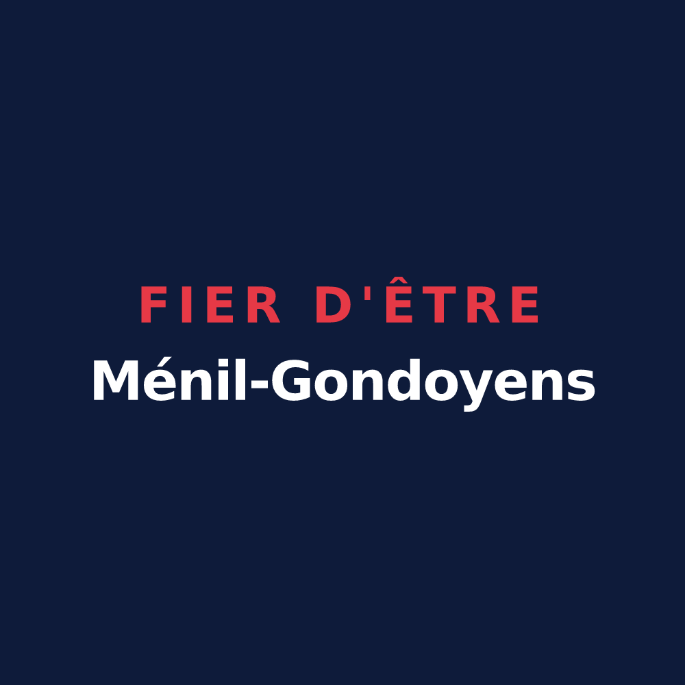 T-shirt « Fier d'être Ménil-Gondoyens » — design pour Ménil-Gondouin