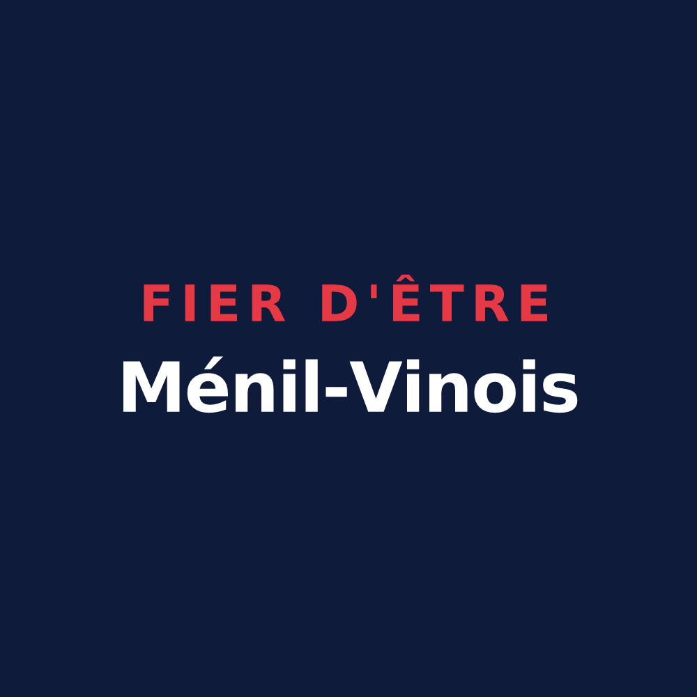 T-shirt « Fier d'être Ménil-Vinois » — design pour Ménil-Vin
