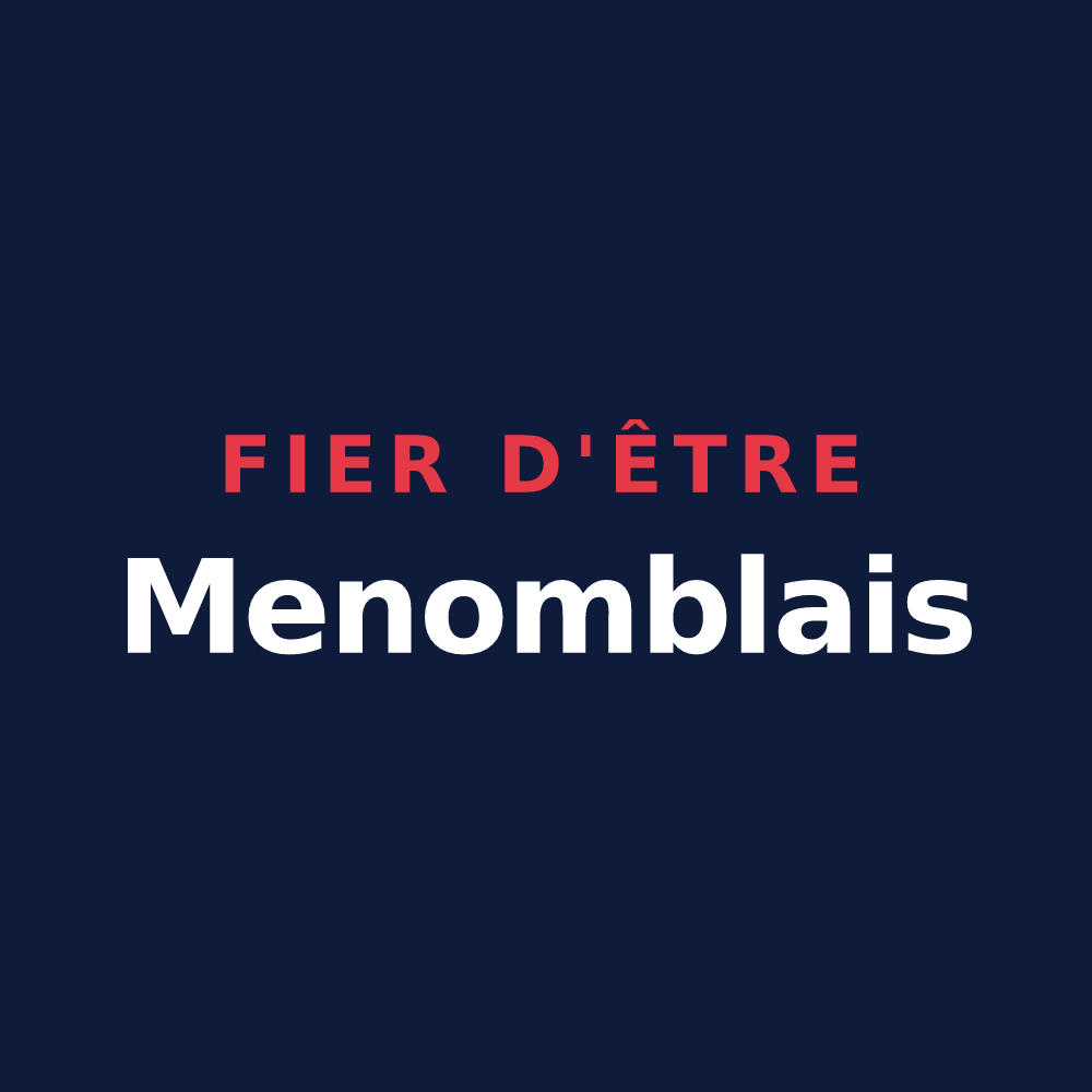 T-shirt « Fier d'être Menomblais » — design pour Menomblet