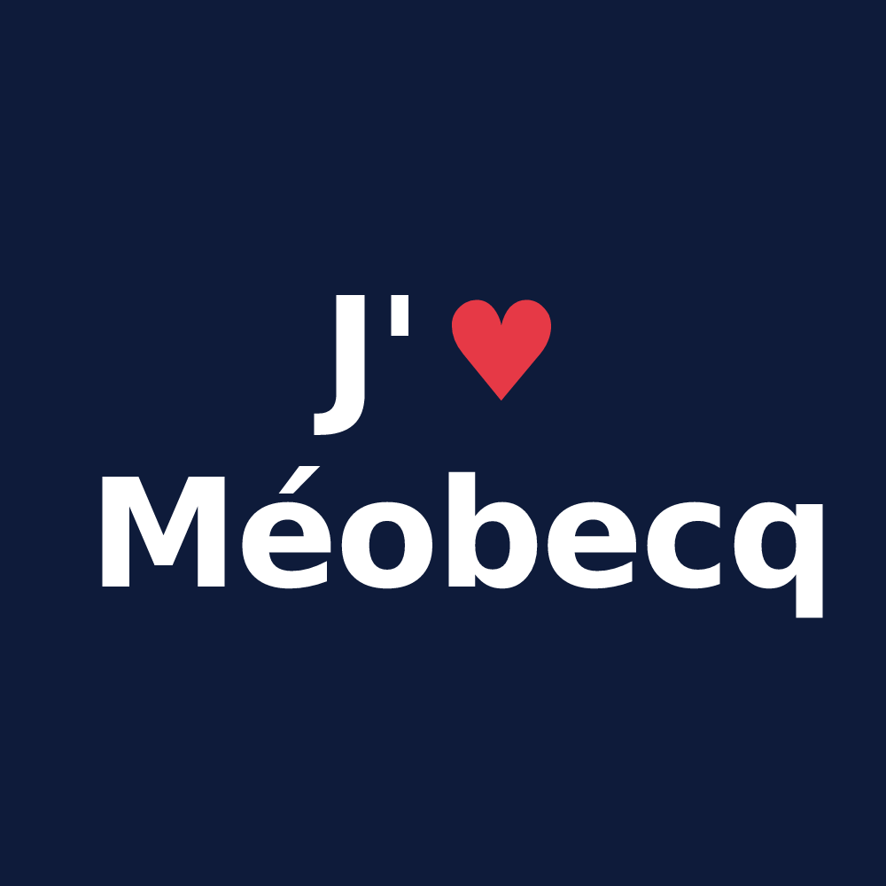 T-shirt personnalisé Méobecq — design J'aime Méobecq