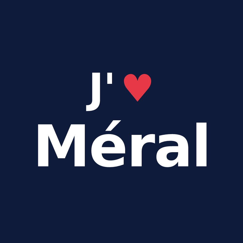T-shirt personnalisé Méral — design J'aime Méral