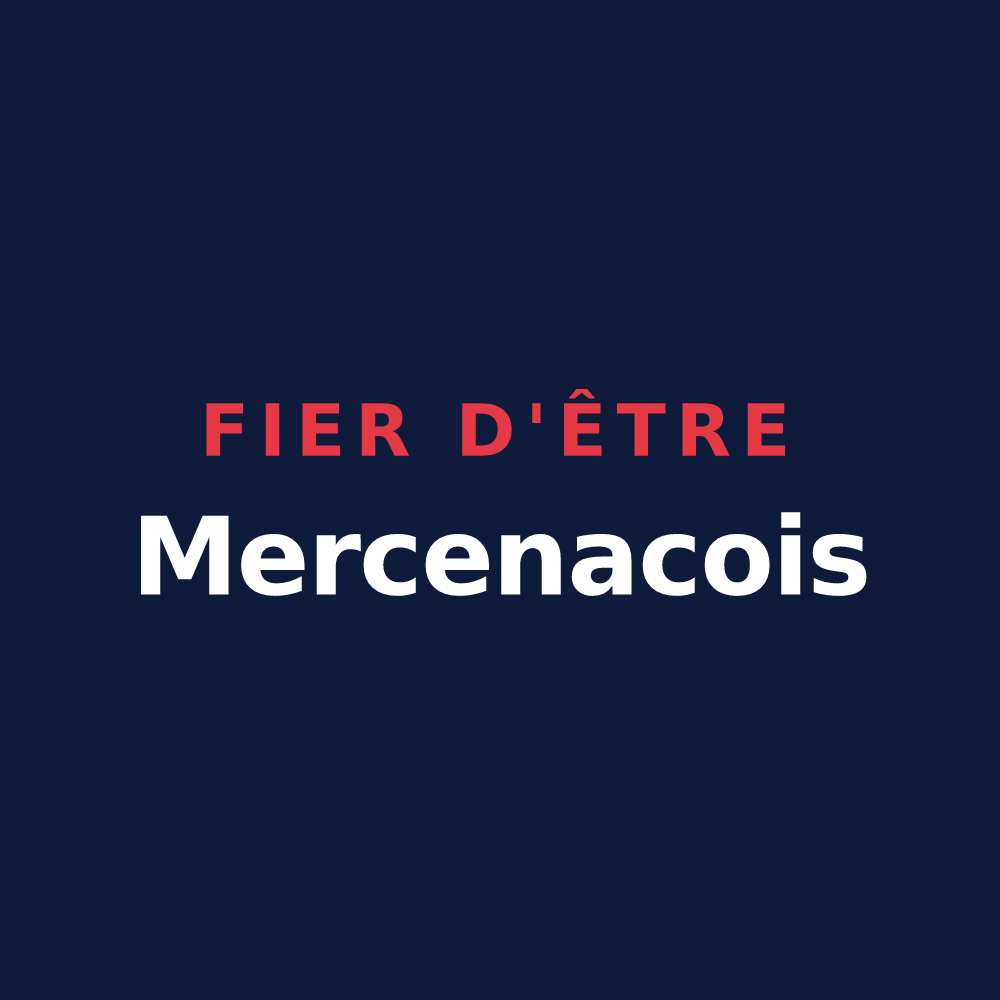 T-shirt « Fier d'être Mercenacois » — design pour Mercenac