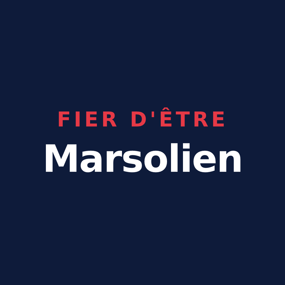 T-shirt « Fier d'être Marsolien » — design pour Merceuil