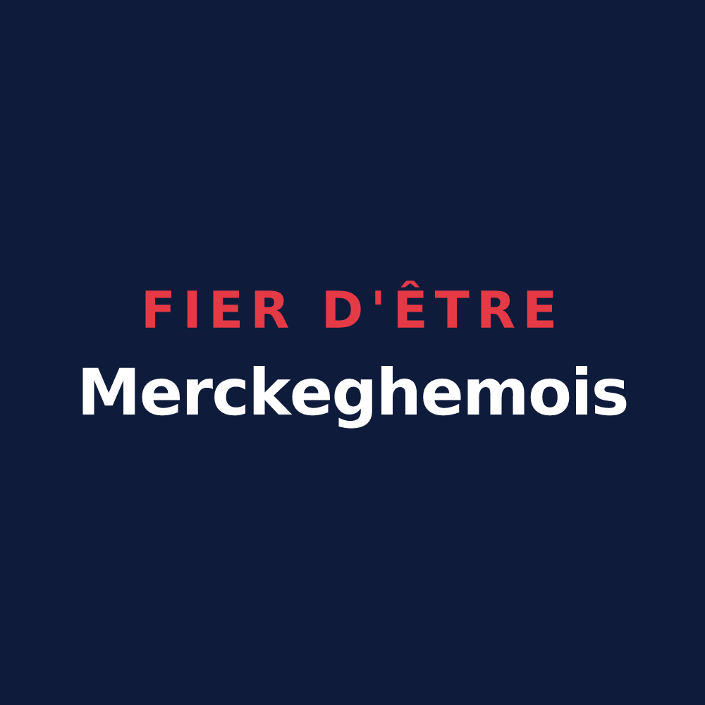 T-shirt « Fier d'être Merckeghemois » — design pour Merckeghem